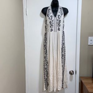 NWT American Eagle Halter Jumpsuit | Cream | L